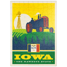 Darstellung des Puzzle Motivs Iowa: The Hawkeye State - Puzzleteile: 100