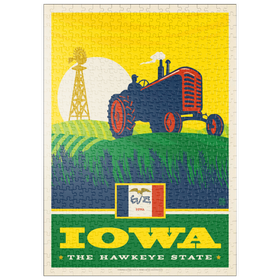 Darstellung des Puzzle Motivs Iowa: The Hawkeye State - Puzzleteile: 500