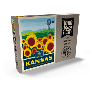 Kansas: The Sunflower State 1000 Puzzle Schachtel Ansicht2