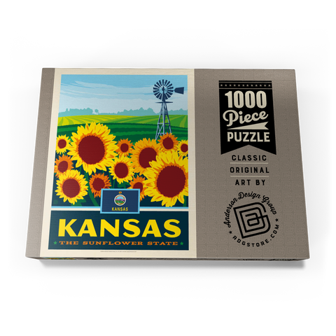 Kansas: The Sunflower State 1000 Puzzle Schachtel Ansicht3