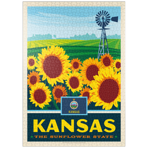puzzleplate Kansas: The Sunflower State 1000 Puzzle