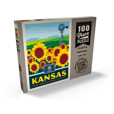 Kansas: The Sunflower State 100 Puzzle Schachtel Ansicht2