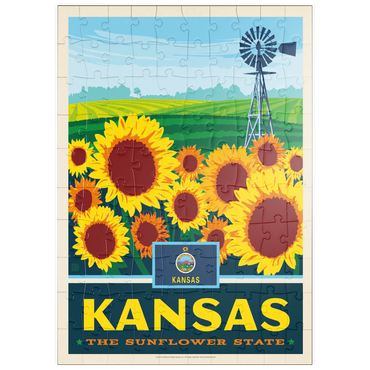 puzzleplate Kansas: The Sunflower State 100 Puzzle