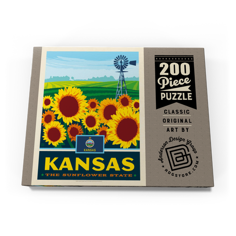 Kansas: The Sunflower State 200 Puzzle Schachtel Ansicht3