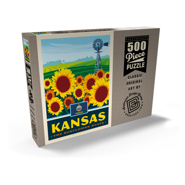 Kansas: The Sunflower State 500 Puzzle Schachtel Ansicht2