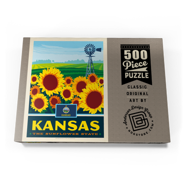 Kansas: The Sunflower State 500 Puzzle Schachtel Ansicht3
