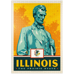 Darstellung des Puzzle Motivs Illinois: The Prairie State - Puzzleteile: 1000