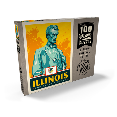 Illinois: The Prairie State 100 Puzzle Schachtel Ansicht2