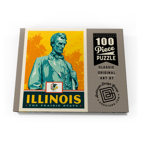 Illinois: The Prairie State 100 Puzzle Schachtel Ansicht3