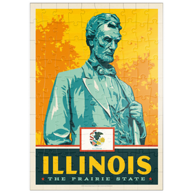 Darstellung des Puzzle Motivs Illinois: The Prairie State - Puzzleteile: 100