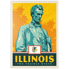 Darstellung des Puzzle Motivs Illinois: The Prairie State - Puzzleteile: 500