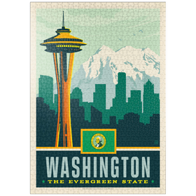 Darstellung des Puzzle-Motivs Washington: The Evergreen State – Puzzleteile: 1000