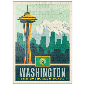 Darstellung des Puzzle-Motivs Washington: The Evergreen State – Puzzleteile: 500