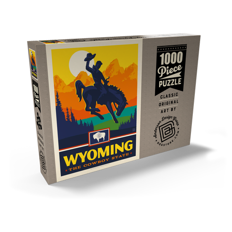 Wyoming: The Cowboy State 1000 Puzzle Schachtel Ansicht2