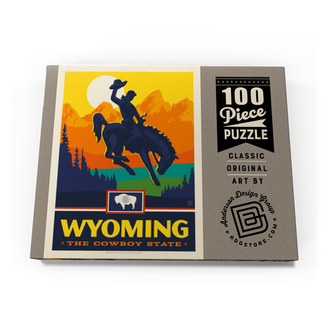 Wyoming: The Cowboy State 100 Puzzle Schachtel Ansicht3
