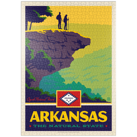 Darstellung des Puzzle-Motivs Arkansas: The Natural State – Puzzleteile: 1000