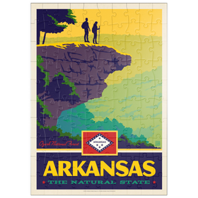 Darstellung des Puzzle Motivs Arkansas: The Natural State - Puzzleteile: 100