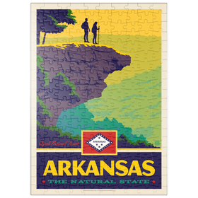 Darstellung des Puzzle-Motivs Arkansas: The Natural State – Puzzleteile: 200