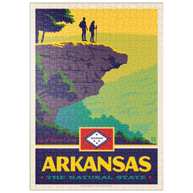 Darstellung des Puzzle-Motivs Arkansas: The Natural State – Puzzleteile: 500