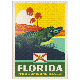 Darstellung des Puzzle-Motivs Florida: The Sunshine State – Puzzleteile: 1000