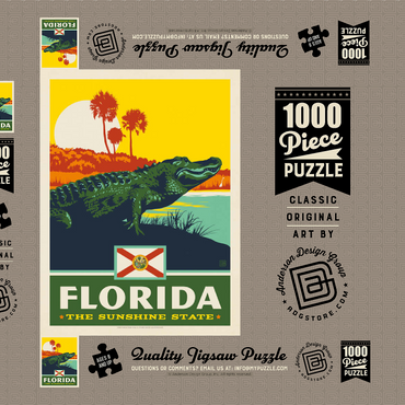 Florida: The Sunshine State 1000 Puzzle Schachtel 3D Modell