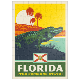 Darstellung des Puzzle Motivs Florida: The Sunshine State - Puzzleteile: 100