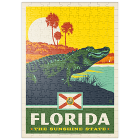 Darstellung des Puzzle Motivs Florida: The Sunshine State - Puzzleteile: 200