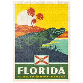 Darstellung des Puzzle Motivs Florida: The Sunshine State - Puzzleteile: 500