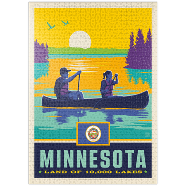 puzzleplate Minnesota: Land of 10,000 Lakes 1000 Puzzle
