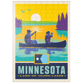 Darstellung des Puzzle Motivs Minnesota: Land of 10,000 Lakes - Puzzleteile: 200