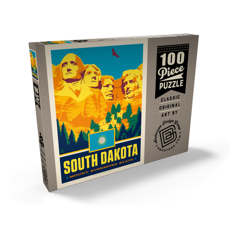 South Dakota: Mount Rushmore State 100 Puzzle Schachtel Ansicht2