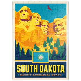 Darstellung des Puzzle Motivs South Dakota: Mount Rushmore State - Puzzleteile: 100