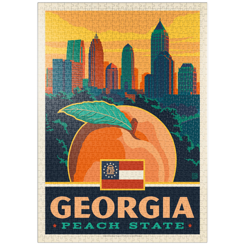 puzzleplate Georgia: Peach State 1000 Puzzle