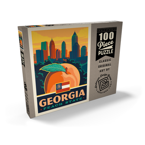 Georgia: Peach State 100 Puzzle Schachtel Ansicht2