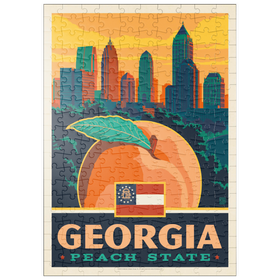 Darstellung des Puzzle Motivs Georgia: Peach State - Puzzleteile: 200