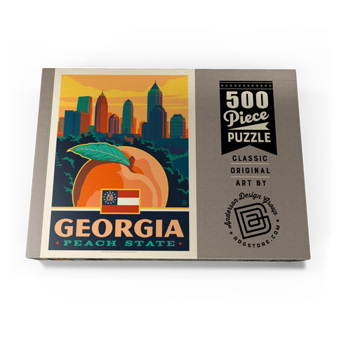 Georgia: Peach State 500 Puzzle Schachtel Ansicht3