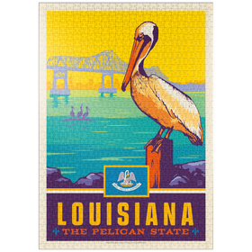 Darstellung des Puzzle Motivs Louisiana: The Pelican State - Puzzleteile: 1000