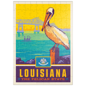 Darstellung des Puzzle Motivs Louisiana: The Pelican State - Puzzleteile: 100