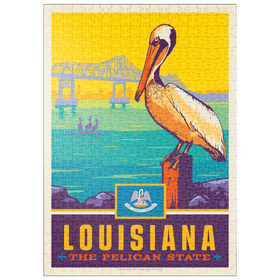 Darstellung des Puzzle Motivs Louisiana: The Pelican State - Puzzleteile: 500