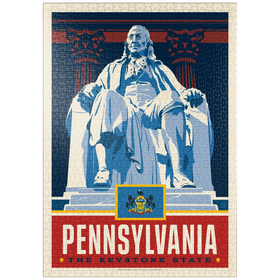 Darstellung des Puzzle Motivs Pennsylvania: The Keystone State - Puzzleteile: 1000