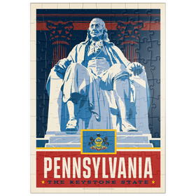 Darstellung des Puzzle Motivs Pennsylvania: The Keystone State - Puzzleteile: 100