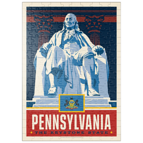 Darstellung des Puzzle Motivs Pennsylvania: The Keystone State - Puzzleteile: 200