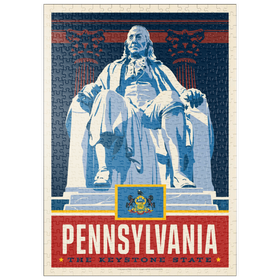 Darstellung des Puzzle Motivs Pennsylvania: The Keystone State - Puzzleteile: 500