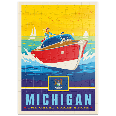 puzzleplate Michigan: The Great Lakes State 100 Puzzle