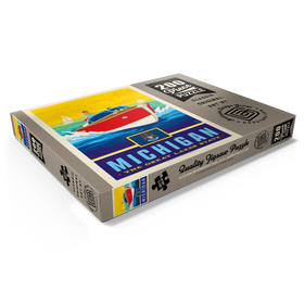 Darstellung des Puzzle Motivs Michigan: The Great Lakes State - Puzzleteile: 200