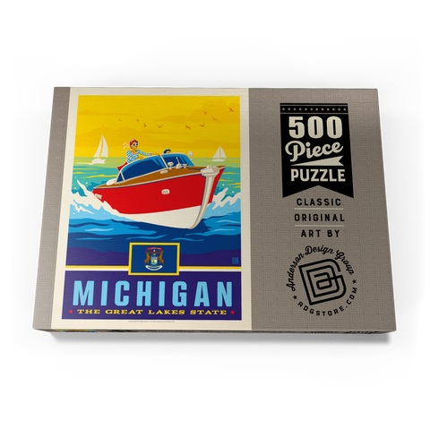 Michigan: The Great Lakes State 500 Puzzle Schachtel Ansicht3