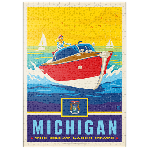 puzzleplate Michigan: The Great Lakes State 500 Puzzle