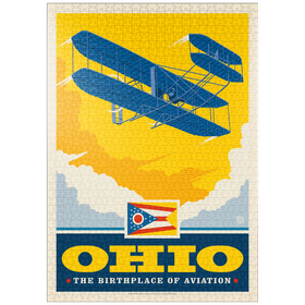 Darstellung des Puzzle Motivs Ohio: The Birthplace of Aviation - Puzzleteile: 1000