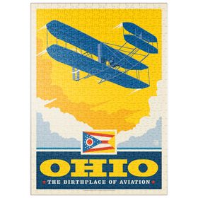 Darstellung des Puzzle Motivs Ohio: The Birthplace of Aviation - Puzzleteile: 500