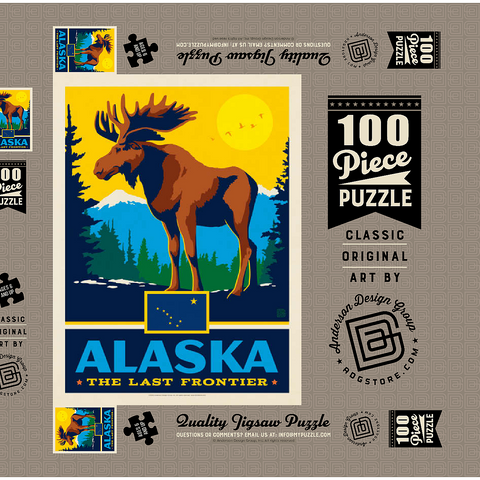 Alaska: The Last Frontier 100 Puzzle Schachtel 3D Modell